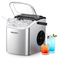 Euhomy Portable Ice Maker - Steel Silver  